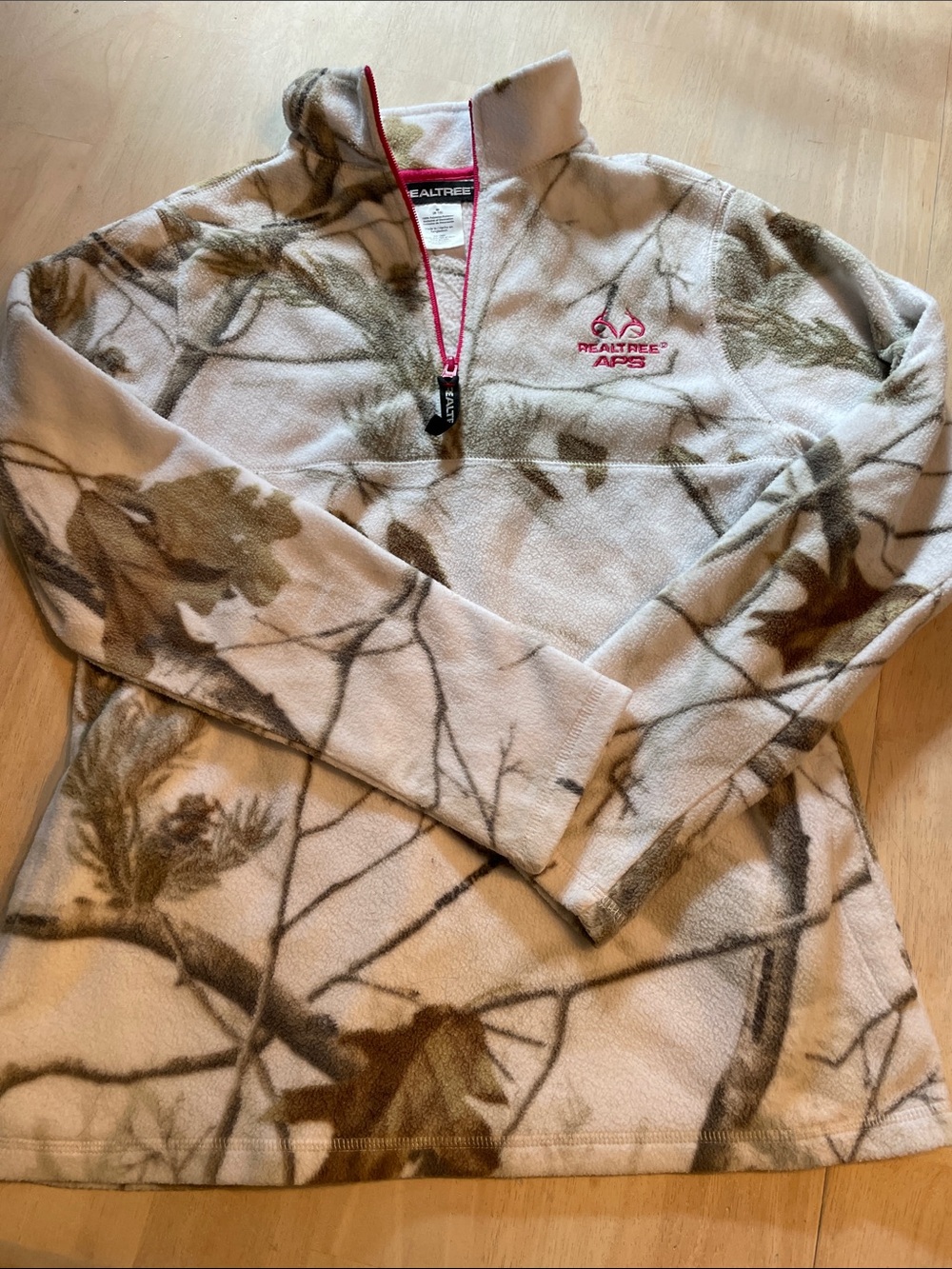 Realtree APS snow camp fleece quarter zip